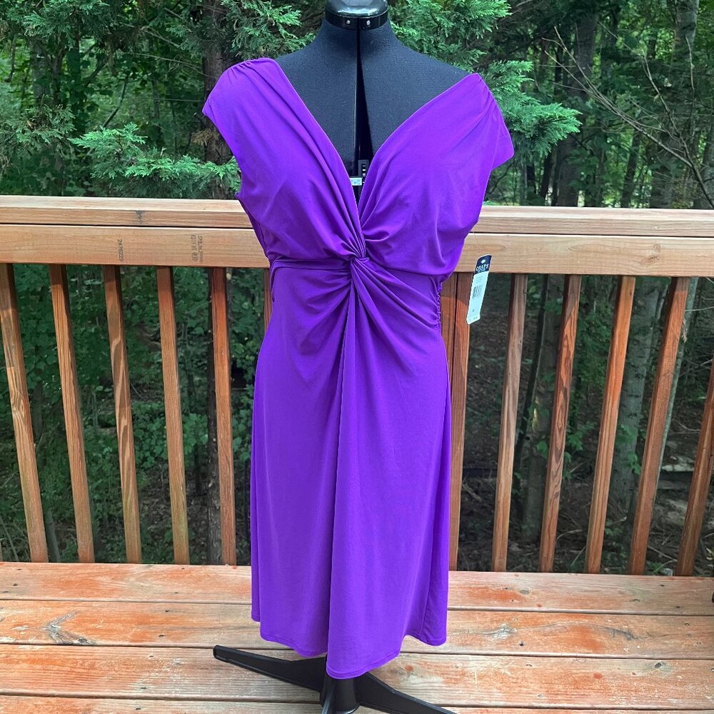 Chaps Purple Dress